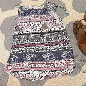 Loft tie tank top